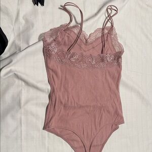 Abercrombie & Fitch Mauve Lace Bodysuit